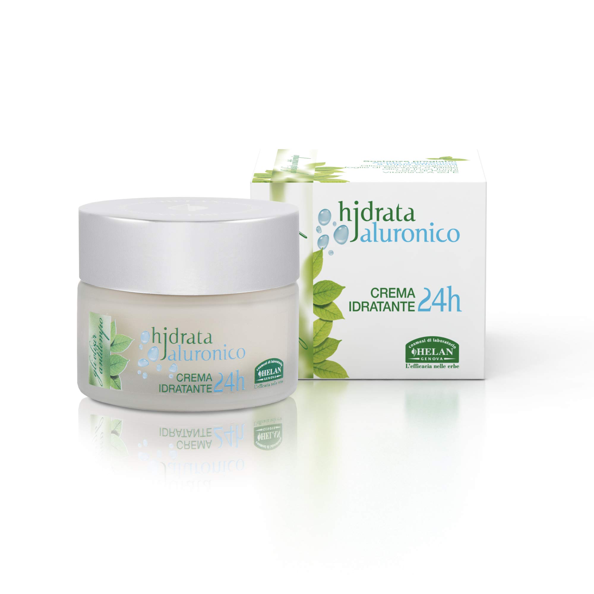 Helan, Hydrate Jaluronico, Anti-Wrinkle Cream for Women, Moisturising Face Serum for Dry Skin, Anti-Wrinkle Action with Hyaluronic Acid, Collagen and Elastin, 50ml - Made in Italy