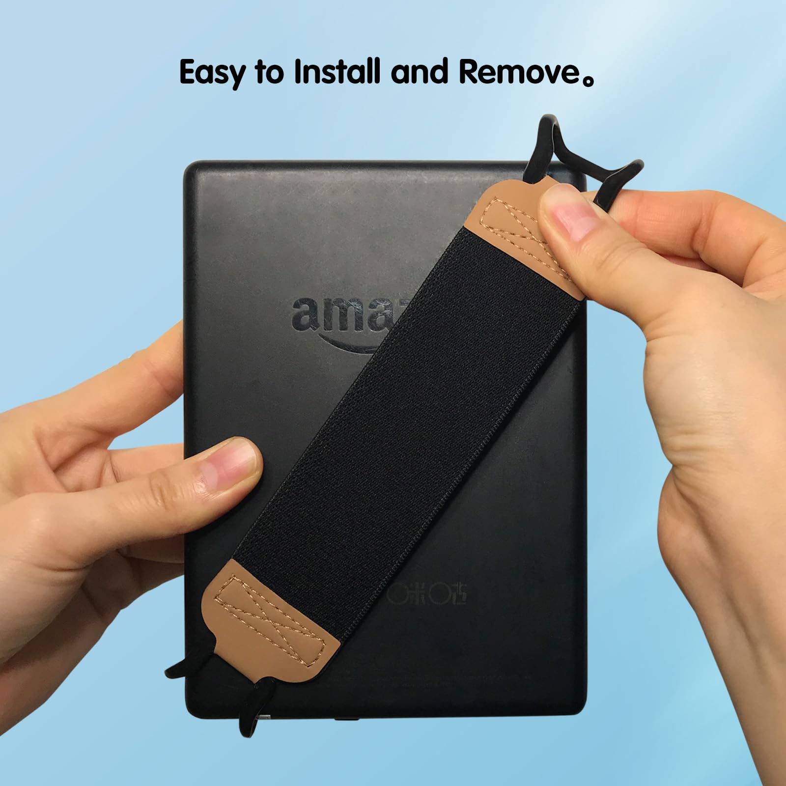 Gowjaw Kindle Strap, Kindle Hand Strap Holder for Hand, Kindle Paperwhite Handle Grip Tablet eReaders Fire Tablet - Kindle/Kobo/Voyaga/Lenovo/Sony Kindle E-Book Tablet