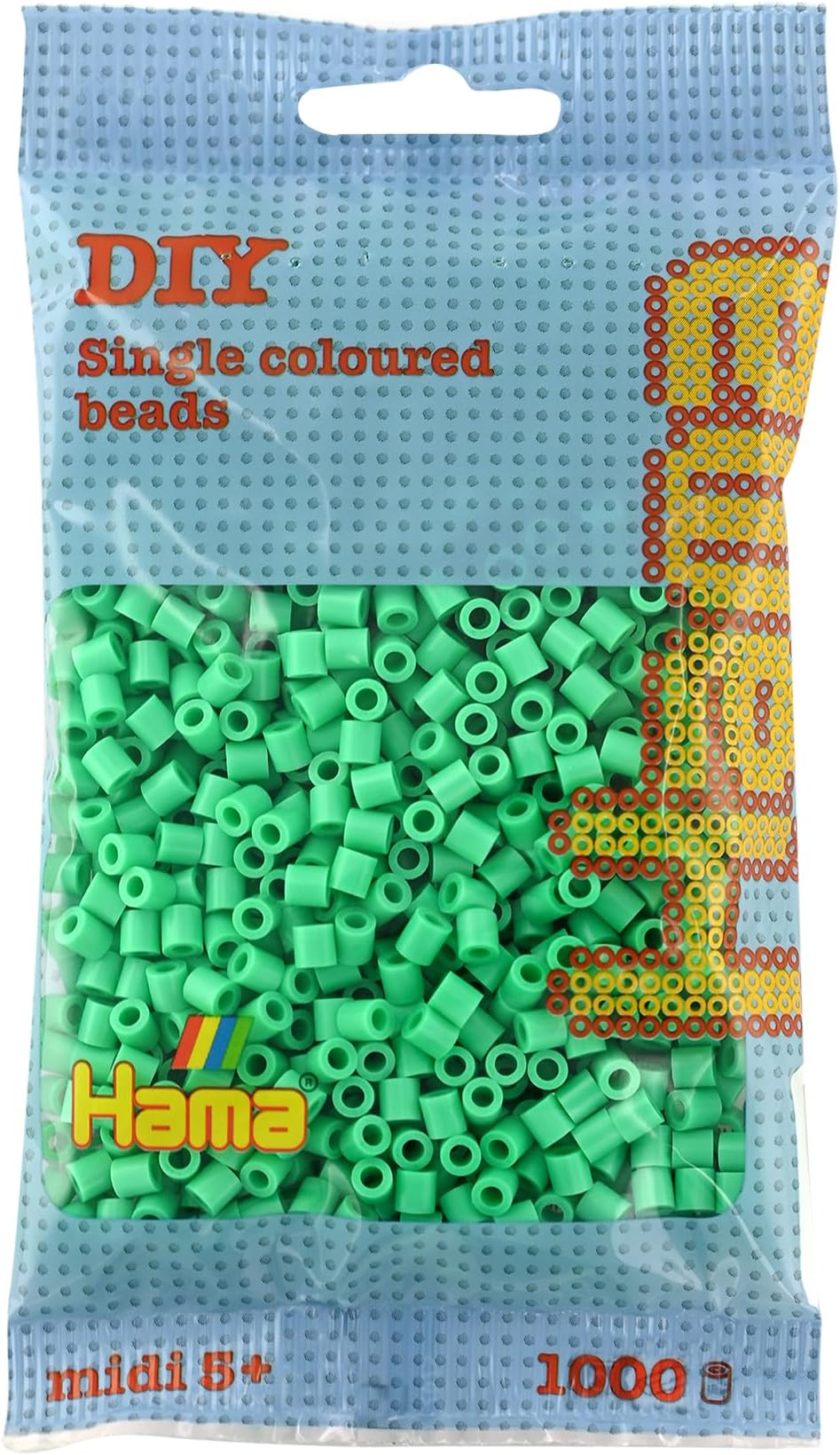 Hama 207-11 Beads Light Green 1000 Midi Beads Set