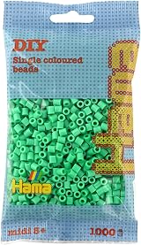 Hama 207-11 Beads Light Green 1000 Midi Beads Set