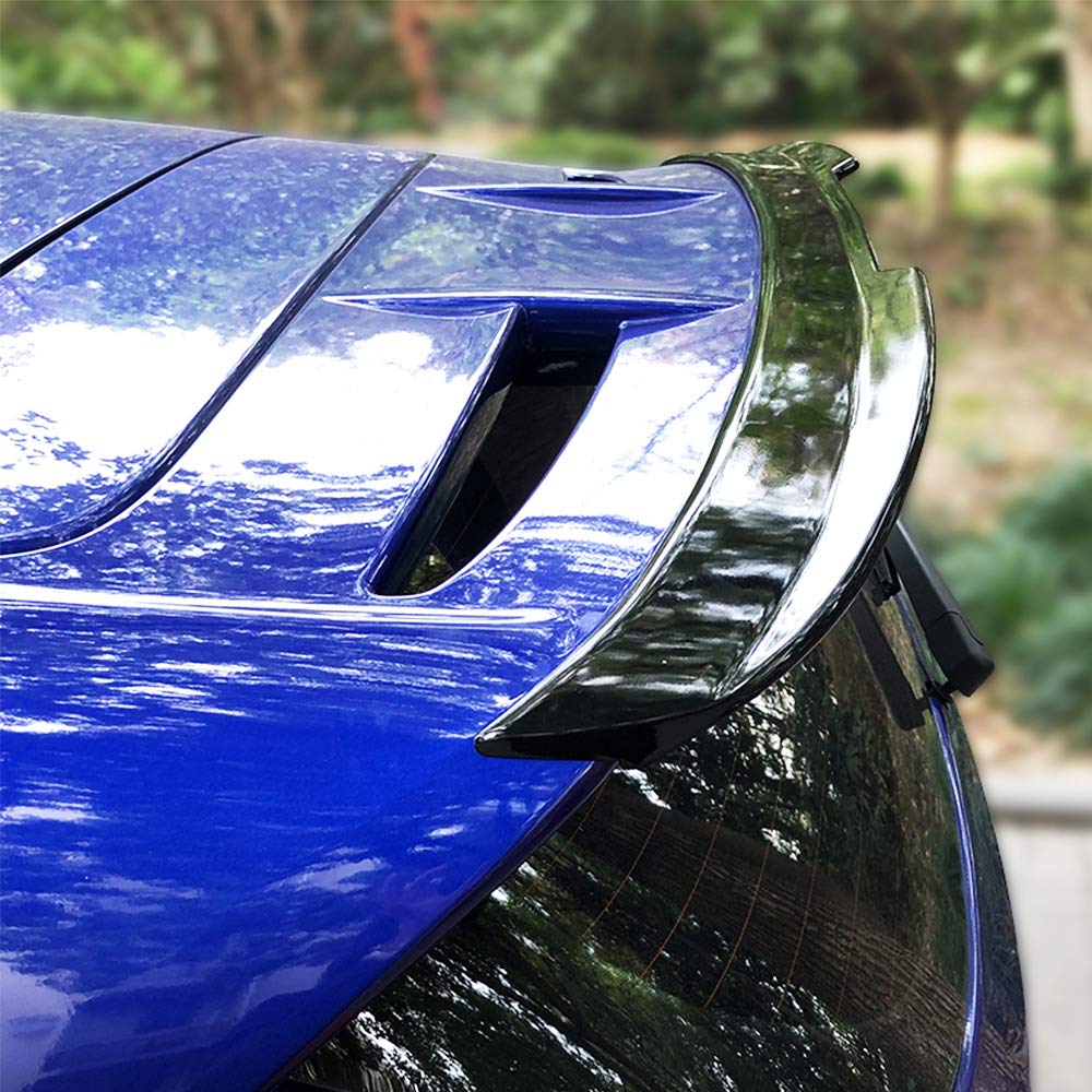 ZHANGDAN ABS Rear Trunk Roof Lip Spoiler Tail Wing for Ford Fiesta st MK7 MK7.5, Car Modification Styling Accessories
