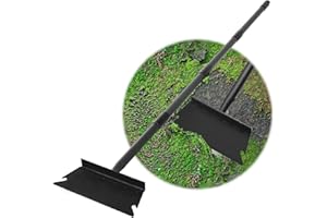 TWINKLETOOL Garden Shovel, Floor Scraper, Ice Scraper, 59 Inch Adjustable Heavy Duty Snow Scraper Long Handle, Garden Flat Shovel for Lawn Edging Weeding Digging Snow Removal and Ice Scraping