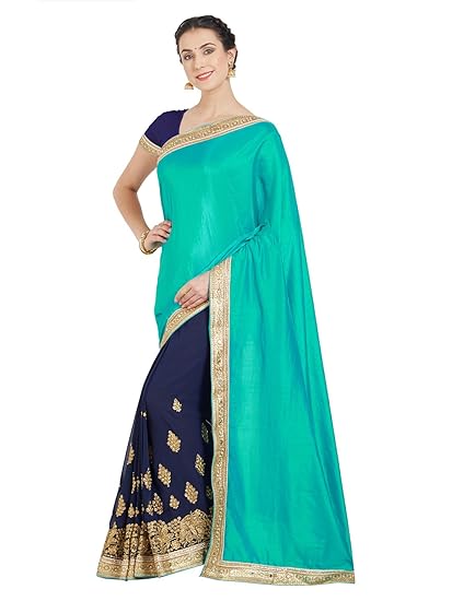 Oomph! chiffon with blouse piece Saree