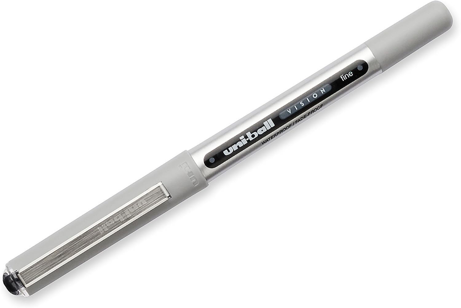 uni-ball Vision Rollerball Pens, Fine Point (0.7mm), Black, 12 Count: Office Products