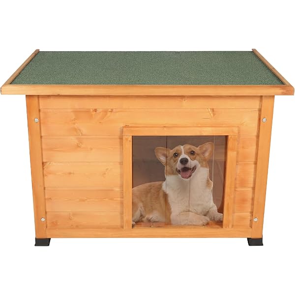Amazon.com : Stonehomy Wooden Dog House Outdoor for Small Medium Dogs,  Ceder Insulated Warm Dog House Weatherproof with Door and Window for Winter  : Pet Supplies
