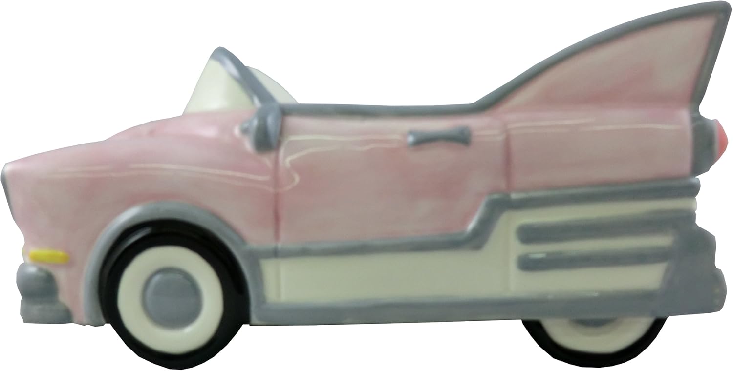 Accents & Occasions Ceramic Pink Car Planter or Flower Arrangement Vase