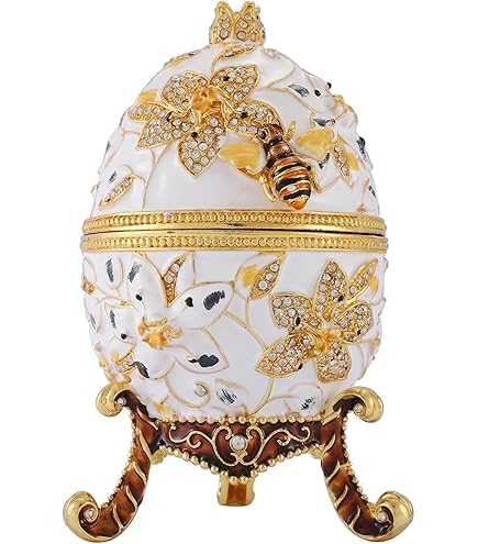 Amazon.com: Large royal purple fabergé egg 24kgold 4ct collectors