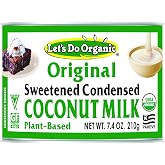 Lets Do Organic Sweetened Condensed Coconut Milk - 7.4 Oz (Pack of 6) | Vegan Condensed Milk Canned