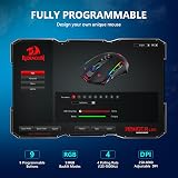 Redragon Wireless Gaming Mouse 9 Programmable Buttons RGB DPI 250-8000 KS view 5