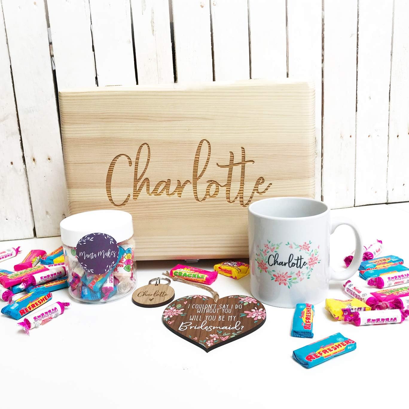 Personalised Will You be My Bridesmaid Gift Box | Filled | Thank You Set | Wedding Gifts or Proposal