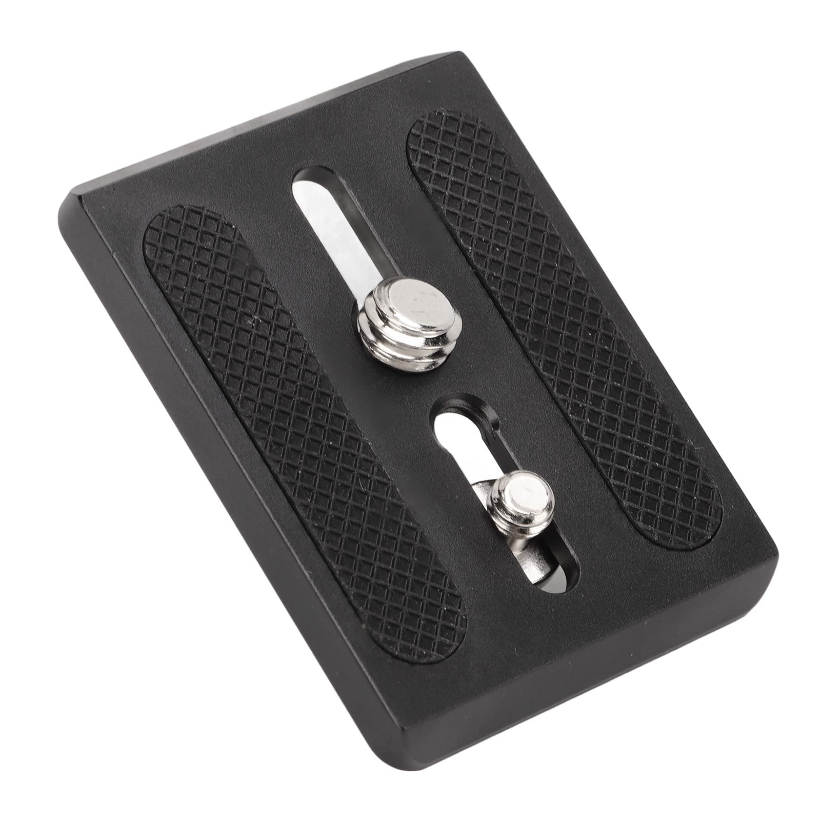 VBESTLIFE Tripod Quick Release Plate for Sachtler & Compatible Tripods, Black, 1/4in & 3/8in Screw Interfaces