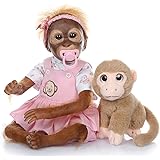 Amazon Com Coco So Truly Real Lifelike Realistic Newborn Baby Monkey Doll 16 Inches By The Ashton Drake Galleries Toys Games