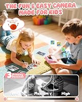 CAMCLID Kids Camera Instant Print 1080P 32GB Pink 2.0" Screen view 5