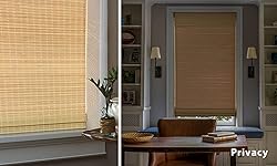 LazBlinds No Tools No Drill Cordless Bamboo Roman