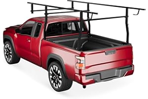 HIPICUTE 1000 LBS Ladder Rack for Truck, 49"-64" Adjustable Truck Bed Width, Contractor Ladder Pickup Lumber Utility Kayak Full Size Rack, 49"-64" Adjustable Width