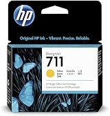 HP 711 Yellow Ink Cartridge 29ml for Designjet T120 T520 T125 T525 T130 T530