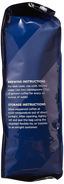 AMAZON FRESH, ORGANIC FAIR TRADE SUMATRA WHOLE BEAN COFFEE, DARK ROAST, 12 OZ
