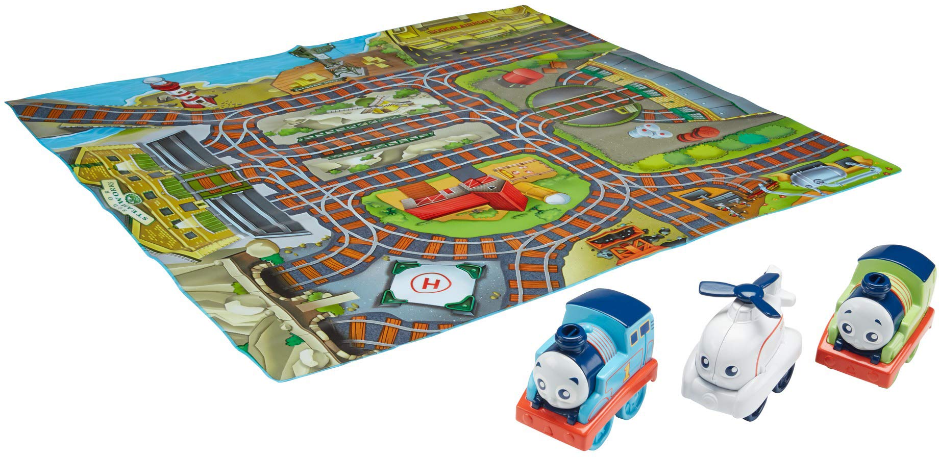 My First Thomas Playmat and Push Along Engines Set