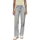 DEAR JOHN Taylor High Rise Straight Leg Jeans for Women Clean Hem Full Inseam Denim
