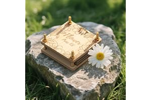 Wakhow Micro Flower Press Kit – 2.5" x 2.5" Mini Pocket-Sized Flower Presser | Small Portable Leaf & Plant Press for DIY Crafts, Art Projects & Nature Gifts