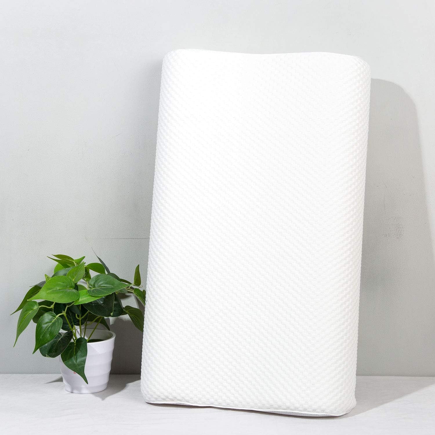 Power of Nature Memory Foam Pillow for Sleeping, Orthopedic Contour Cervical Pillow for Neck, Shoulder Pain, Pillows for Back Stomach Side Sleeper with Washable Breathable Cover: Home & Kitchen