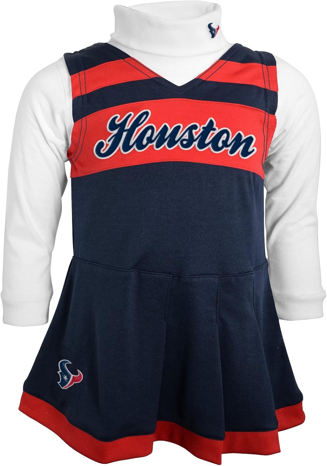Outerstuff NFL Girls Cheer Jumper Dress with Turtleneck Set