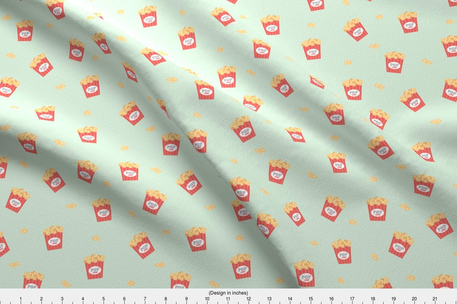 Amazoncom Spoonflower Popcorn Fabric Food Snack Retro - 