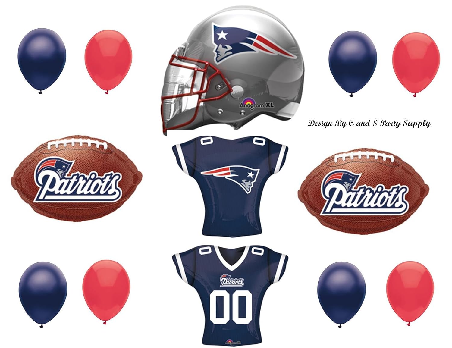 New England PATRIOTS Football SUPER BOWL Party balloons