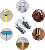 20 Pack Heavy Duty Multi-Tool Hooks Hangers Garage Wall Mount Anti-Slip view 5