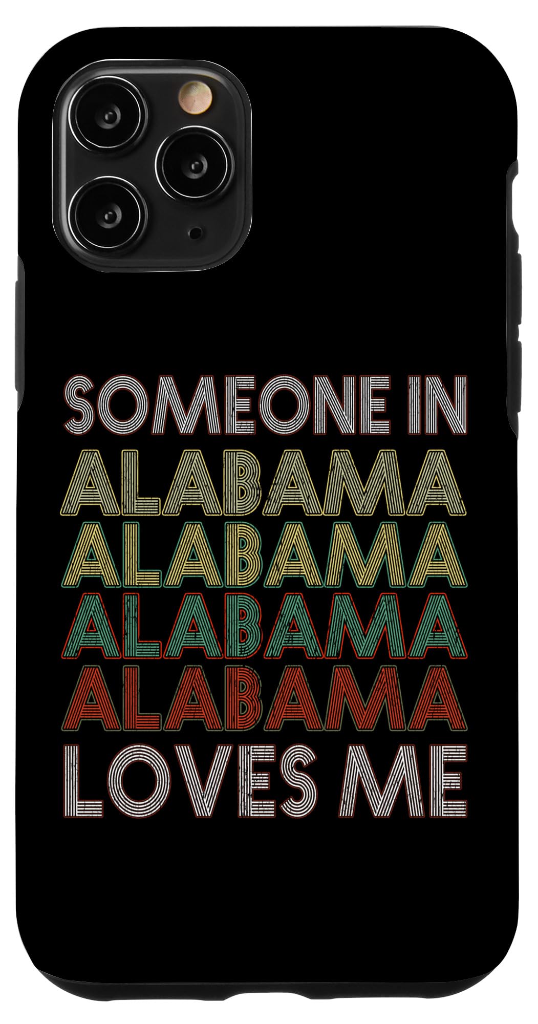 iPhone 11 Pro Someone In Alabama Loves Me State Retro Vintage Case