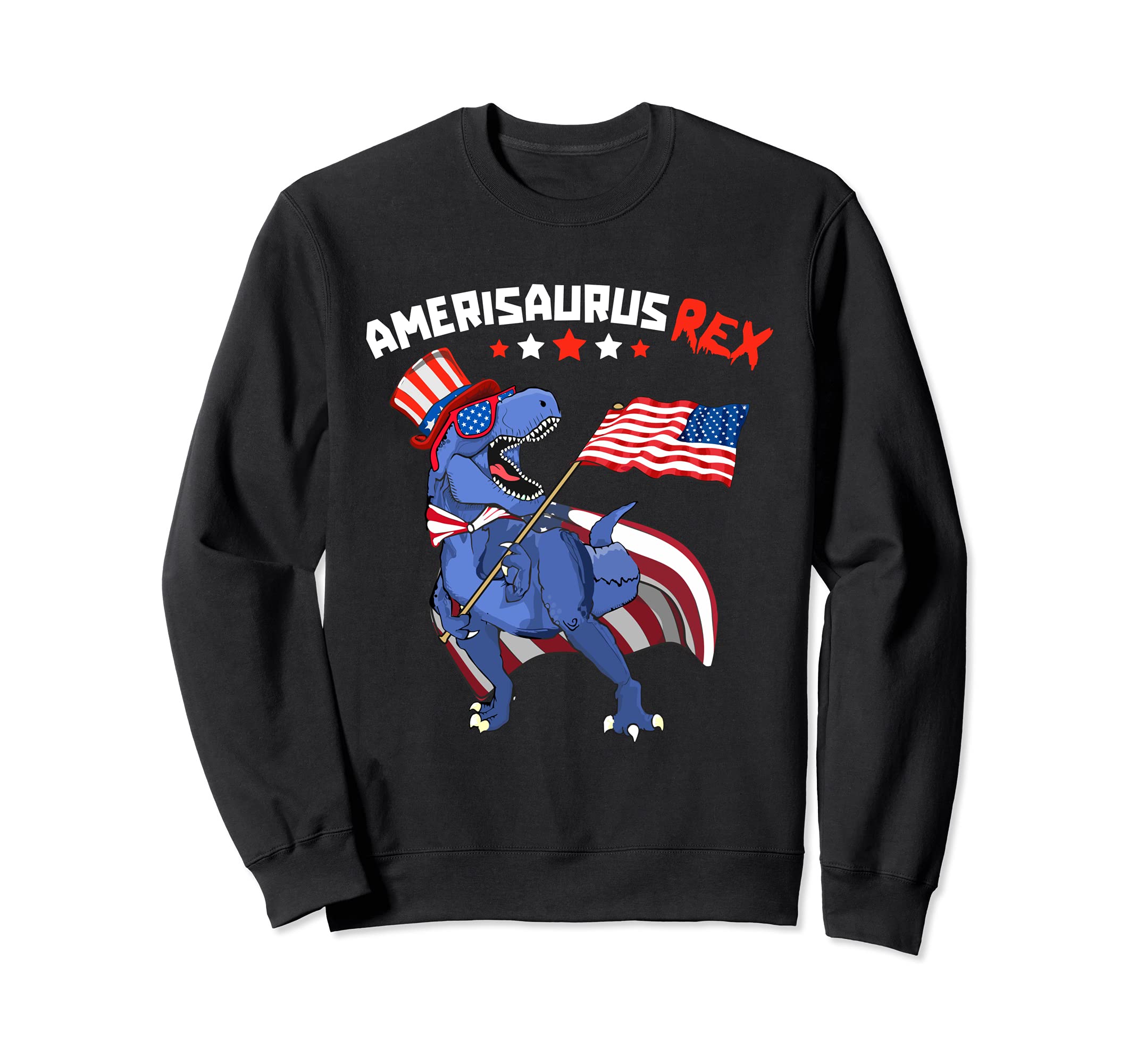 Amerisaurus T Rex 4th of July Dinosaur Patriotic American Sweatshirt