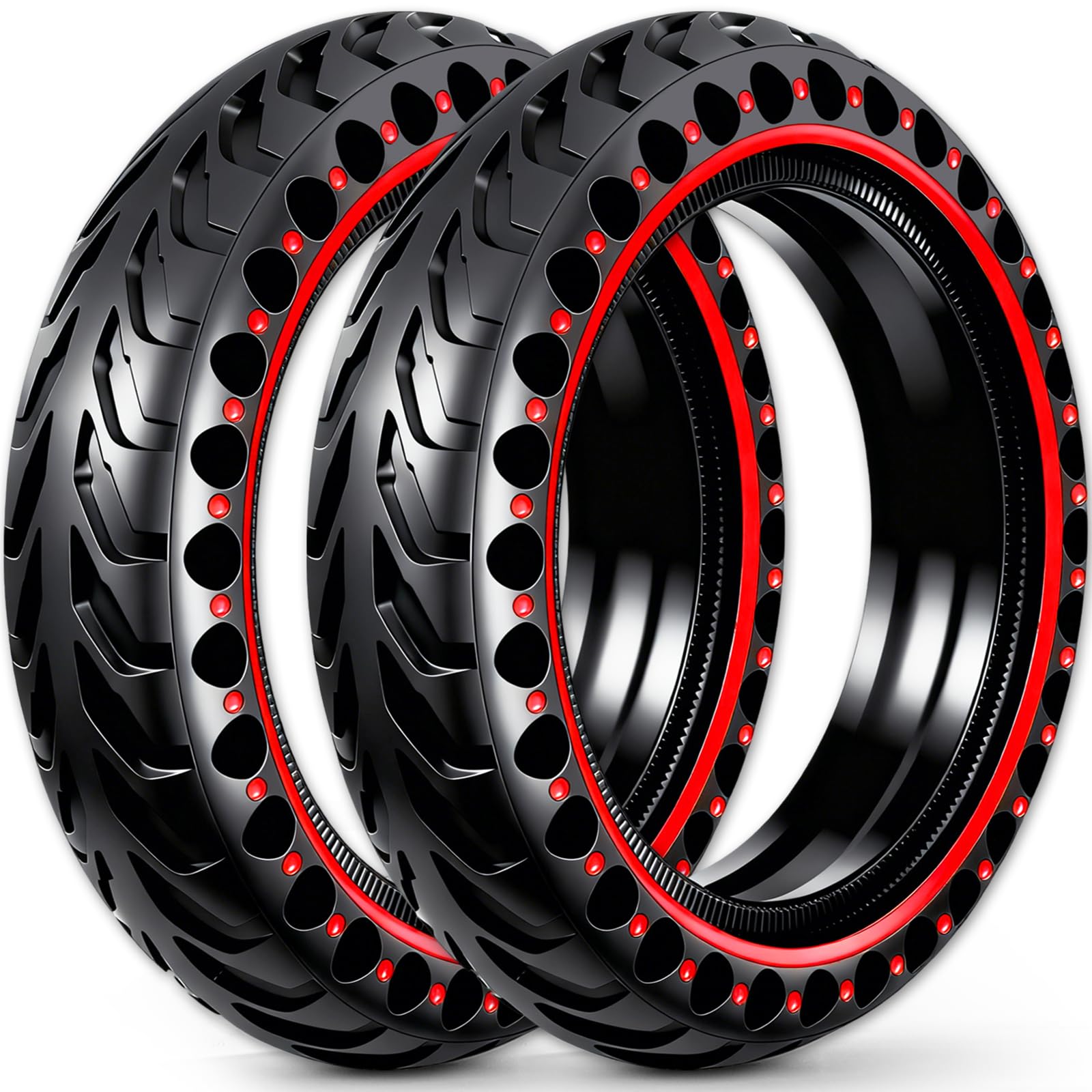 BABEJIA 2-Pack 50/75-6.1 Scooter Tyre Tubeless, Upgrade Your Ride with 8.5x2 Airless Tyres, Puncture-proof, 8 1/2 x2 Replacement Tire Compatible with Xiaomi 3/3 Lite/M365/Pro 2, Hiboy S2, etc
