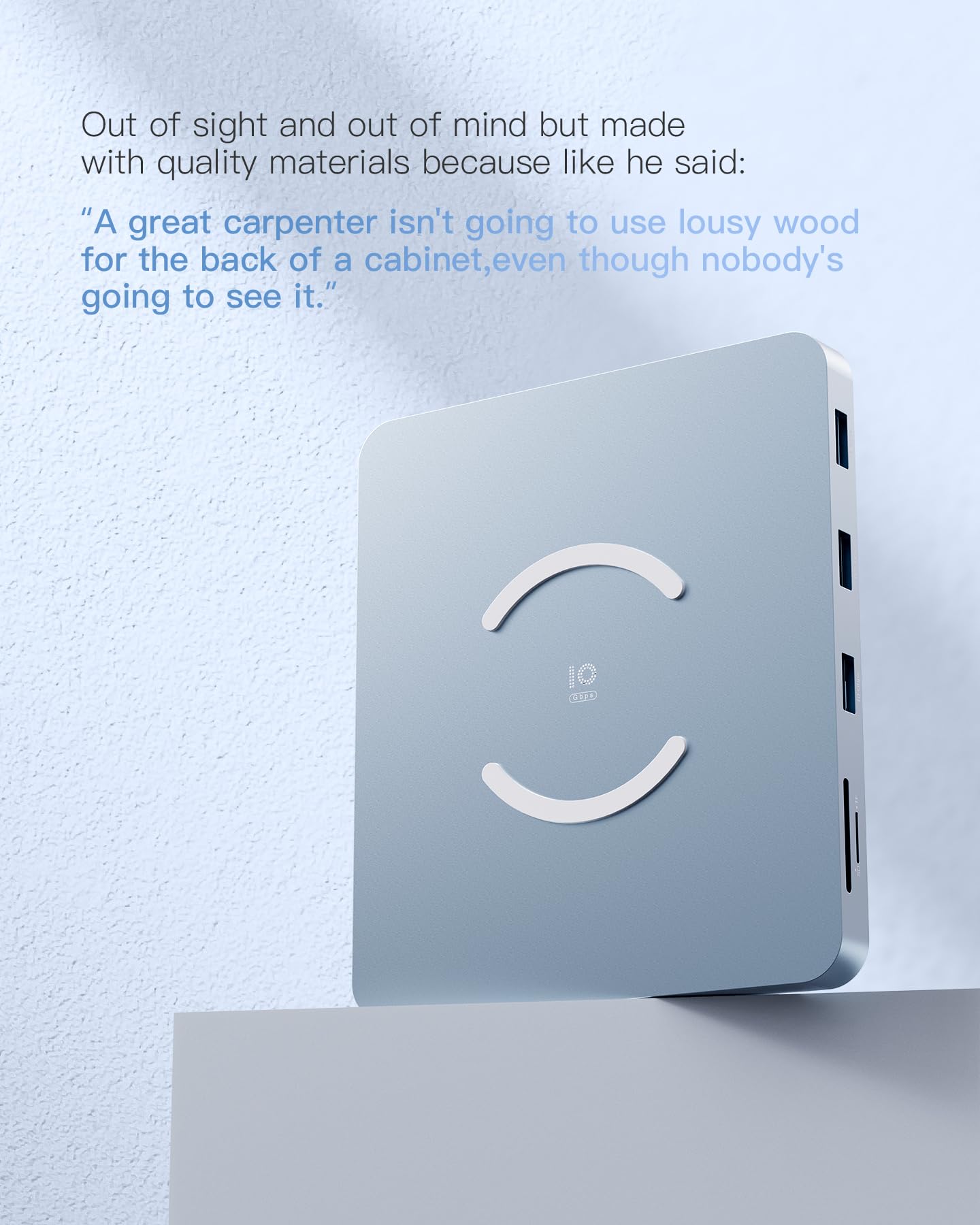 Inateck USB C Hub für iMac, Dockingstation Kompatibel mit iMac 24 Zoll 2021/2023, USB 3.2 Gen 2, 8-in-1 Aluminium USB Hub mit NVMe SSD Gehäuse, USB C 10 Gbit/s und SD/TF Kartenleser, DK2001 6