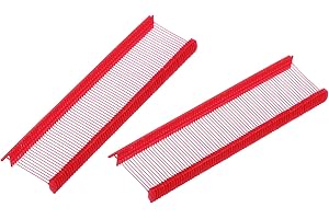 MECCANIXITY 1000 Pcs Standard Tagging Barb Fasteners, 1 Inch Red Tagging Gun Fasteners Tagging Gun Refill Plastic Garment for Clothing Fine Stitch Price Refills Tag Label