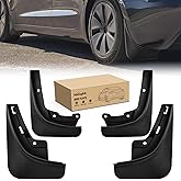 Nilight Mud Flaps for Tesla Model 3 Highland 2024 2025, No Drilling Precision Fit Exterior Accessories Heavy-Duty Splash Guards Protection, Front & Rear Set