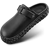 KEMISANT Men Clogs,EVA Mules Sandals Nurse Garden Shoes Unisex Arch Supportive Adjustable Fit Unslip Lightweight