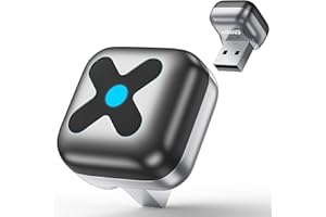 FAHREN Ultra Mini Android Auto & CarPlay Wireless Adapter, Latest A9 Chip 5.8GHZ WiFi, 5.4 Bluetooth, 3-5s Auto Connect, USB-C/USB-A/Extension Cable, Compatible with iOS10+, Android 10+, CE/ROHS/FCC