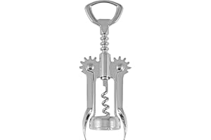 OGGI Wine Opener, Wing Corkscrew, Metal Manual Wine Bottle Opener, Multifunctional Cork Screw for Home & Waiters with Beer Bo