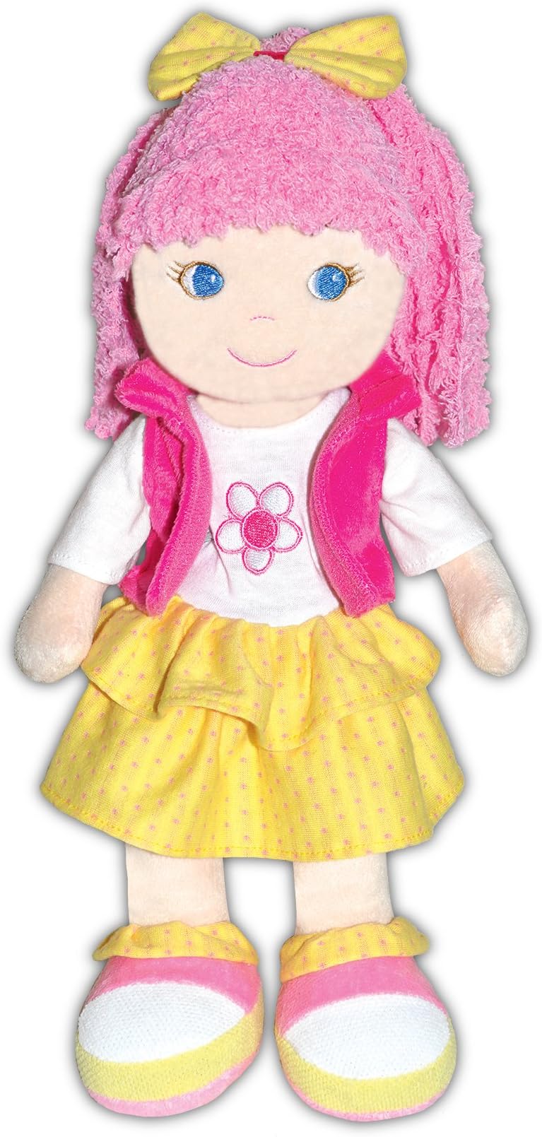 girlzndollz Leila - School Outing Baby Doll, Pink/Yellow