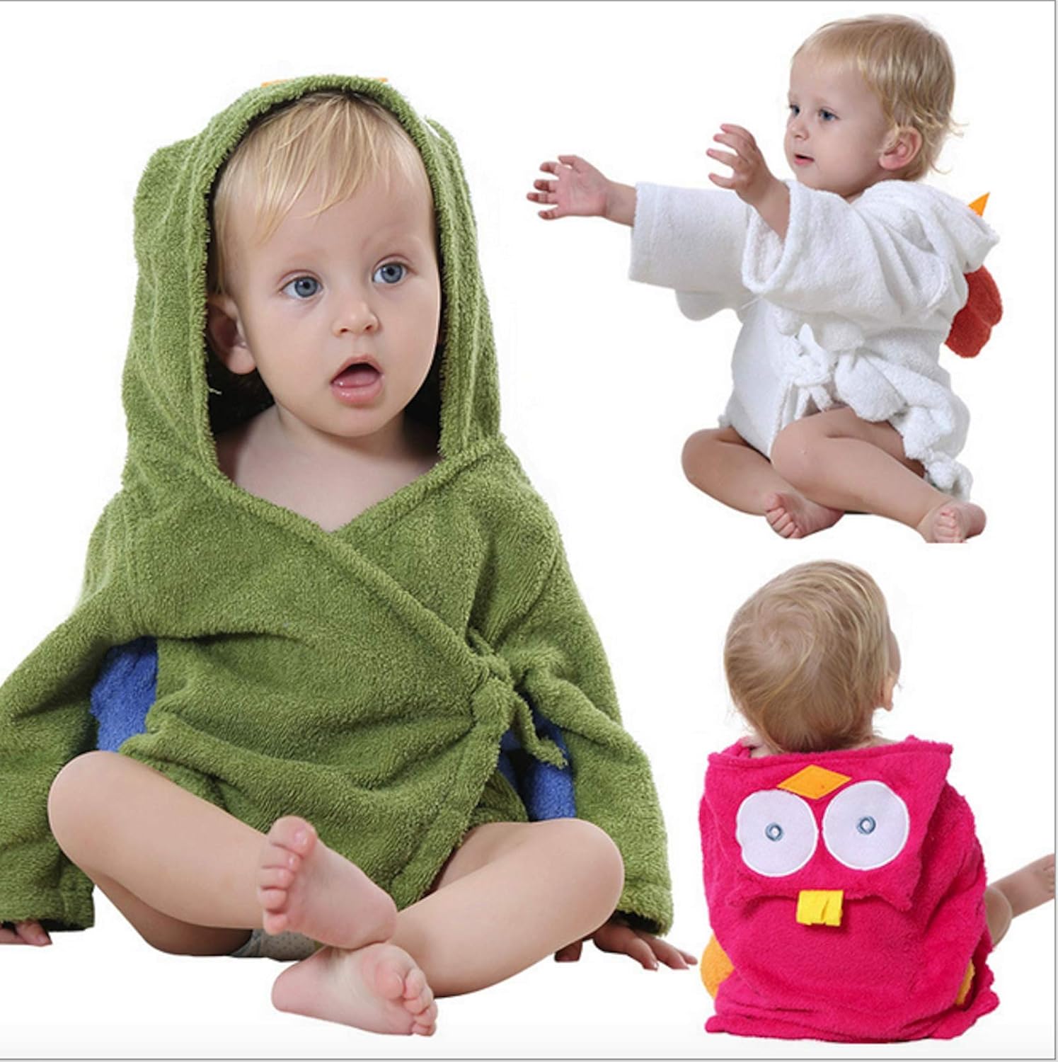 Zumzup Unisexe Bebe Peignoir A Capuche Enfants Mignon Animal Deguisement Coton Encapuchonne Serviette De Bain Pyjamas Cartoon Poncho Couvertures Robe Noel Cosplay De Chambre J 0 15 Mois Bebe Puericulture Vetements De