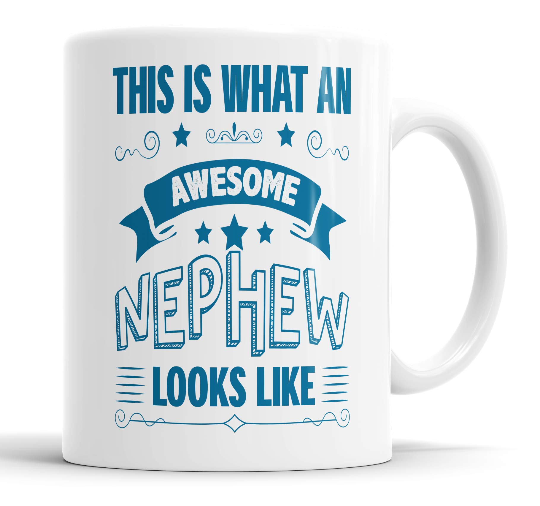 This is What an Awesome Nephew Looks Like Mug Humour, Joke, Leaving Present, Friend Gift Cup Birthday Christmas, Ceramic Mugs