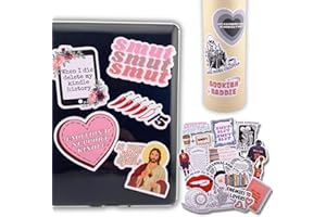 TRILUCKYDECO Book Stickers for Kindle,Reading Smut Bookish Sticker Adult Spicy Booktok Smutty Funny Aesthetic Decal,Emotional Support Mafia Hockey Grumpy Dark MC Romance Sport Books Lover Clear Case Deco Gift-50PC