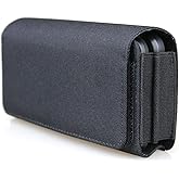 aubaddy Nylon Dual Phone Holster for iPhone (17 16 15 14 13 12 11) Pro Max/Plus, Double Phone Case for Samsung Galaxy (S25 S24 S23 S22 S21 S20) Ultra/Plus/Fe (Magic Tape Closure)