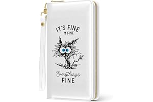 Aiawoxc Womens Wallet, RFID Wristlet Wallets for Women, Ladies Clutch Purses, Large Travel Card Holder with Phone Holder