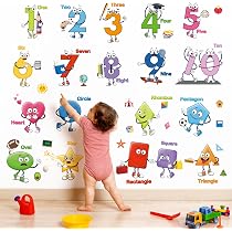 DECOWALL SG2-2417 Stickers Muraux Crayons De Couleurs - Autocollants Éducatifs Multicolores Pour Chambre Enfant, Crèche, Salle De Classe Ou Jeux