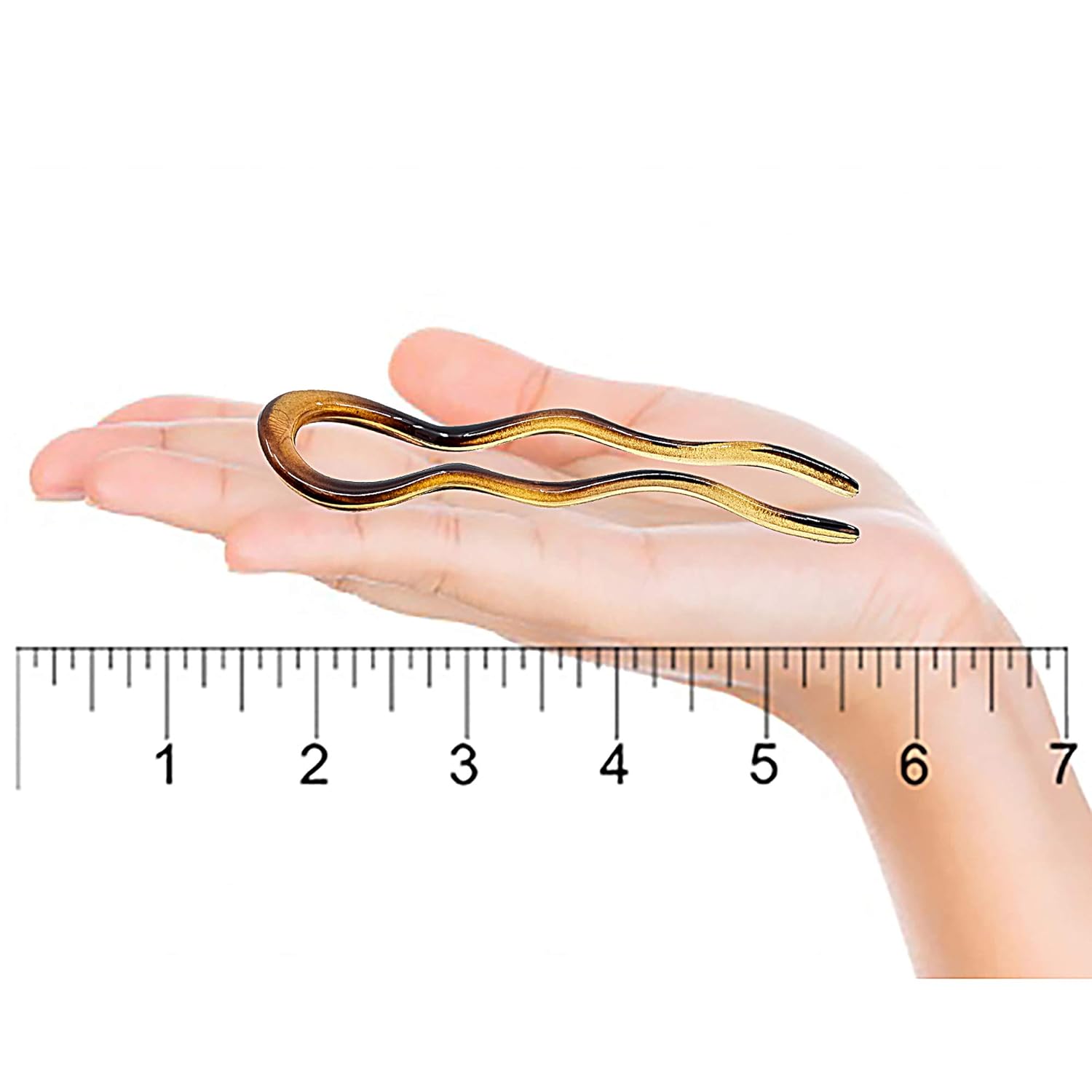 Camila Paris French Twist Stick Clip Pins, Large Wavy Hair Pins for Girls Spiral Updo, Fashion Flexible Durable and Styling Hair Accessories for Women, Made in France with Cellulose (4") : Beauty