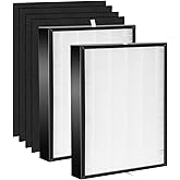 higgerllent FLT5900 Replacement Filter J- FLT5900 Filter J is Combined by HEPA and Activated Carbon Wool，Compatible with FLT5900 for AC5900WCA and AC5900WDLX Air Purifier Filter(FLT5900 2+4)