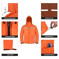 LOOGU Men's Rain Suit - Rain Gear for Men