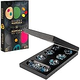Spin Master Games, Legacy Deluxe Mancala, Classic Game with Folding Wooden Board & Colorful Glass Stones, Family Game, for Ag
