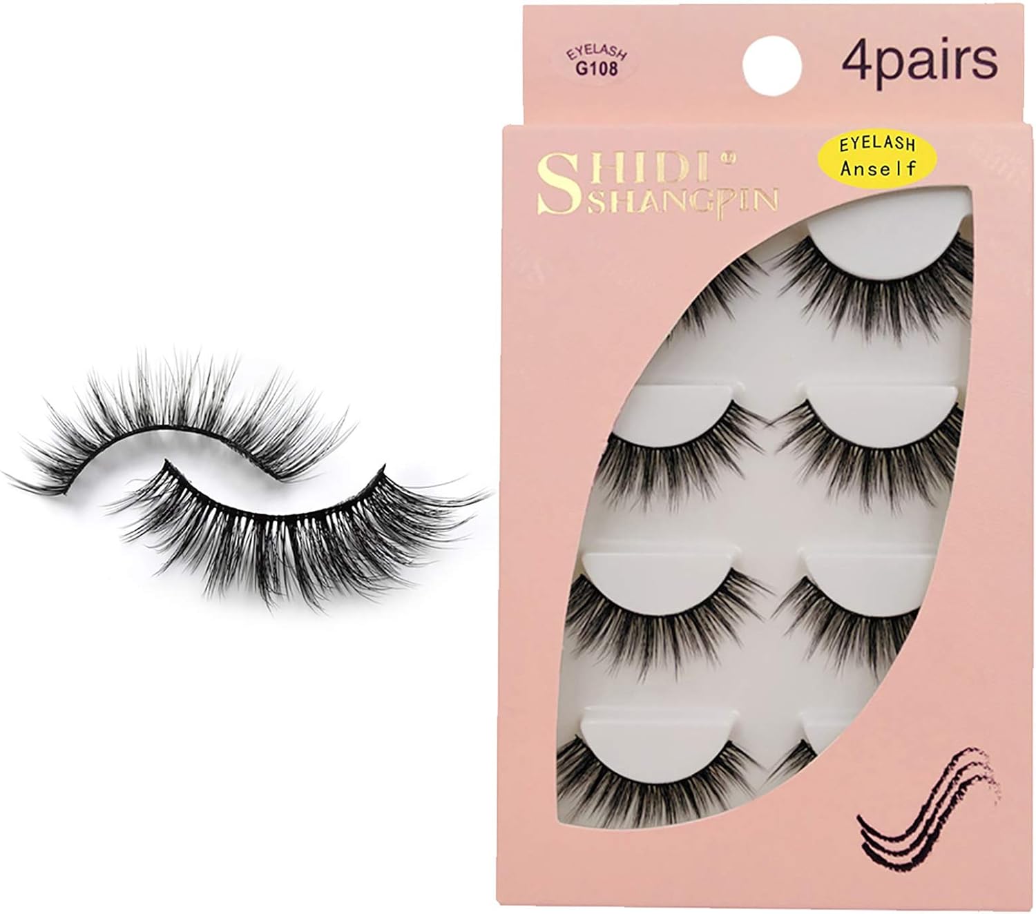 4 Pairs 3D Fake Eyelashes False Eyelashes for Eye Amazon.in Electronics